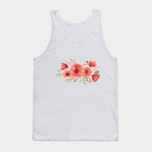 Poppy and wild grasses Tank Top